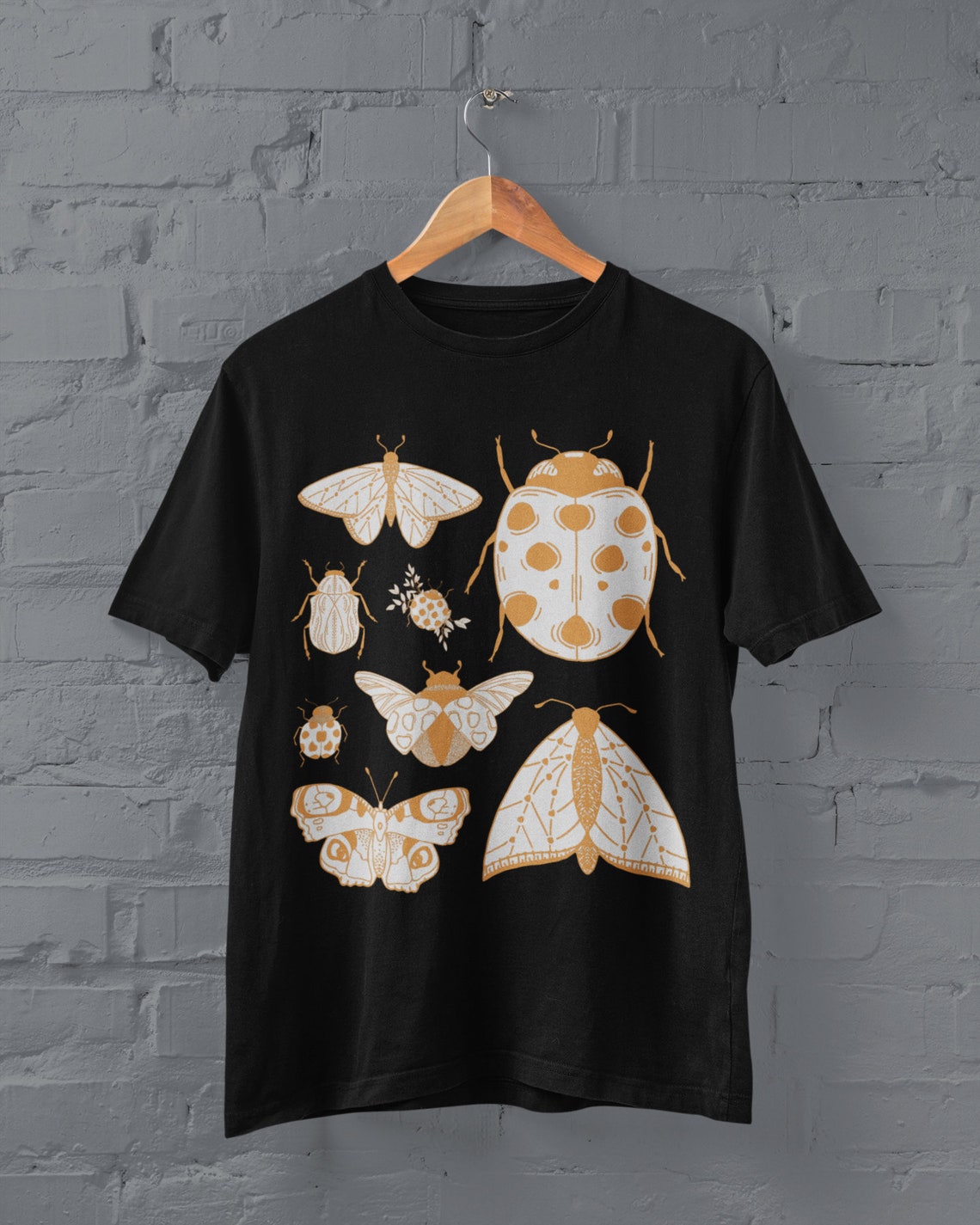 Moths and Ladybirds Tshirt, Moths Tshirt, Grunge Clothing, Cottagecore ...