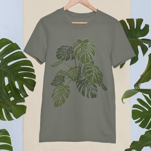 Monstera Shirt, House Plant Lovers Gift, Botanical Shirt, Monstera Plant, Indie Cottagecore Shirt, Plant Mom Gift, Plant T Shirt, Gardener image 5