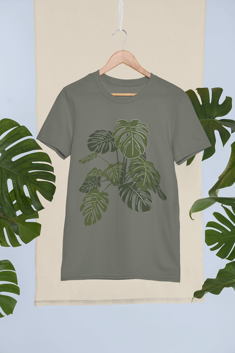 Monstera Shirt, House Plant Lovers Gift, Botanical Shirt, Monstera Plant, Indie Cottagecore Shirt, Plant Mom Gift, Plant T Shirt, Gardener image 5