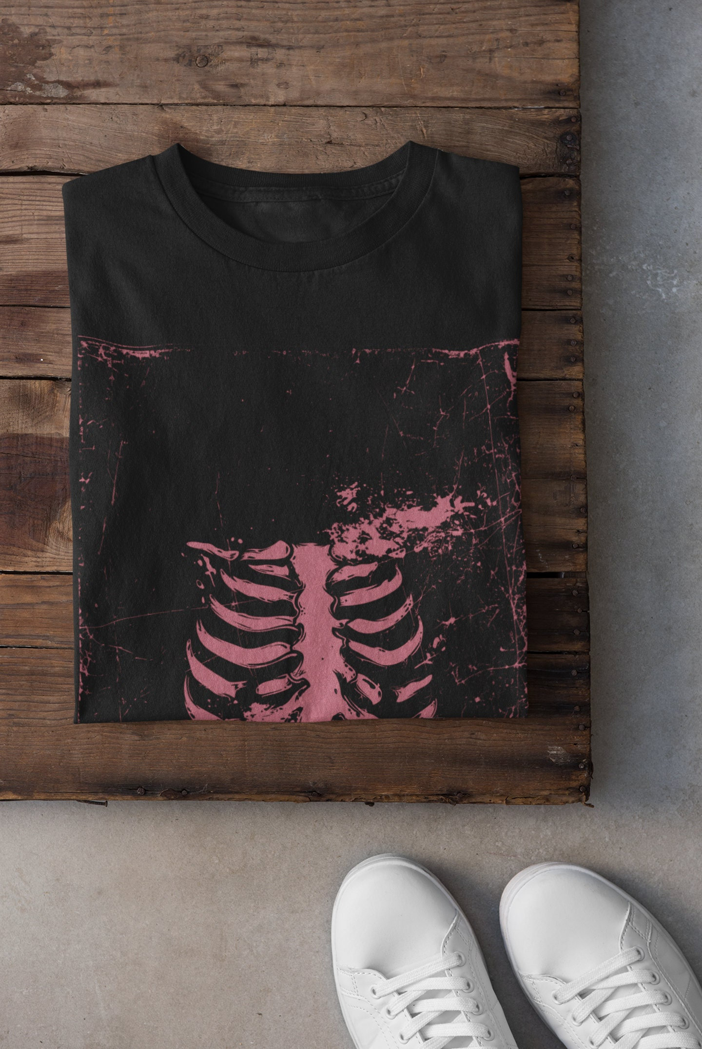 Grunge Clothes Y2K Fairy Grunge T-Shirt - Women's Skull Skeleton