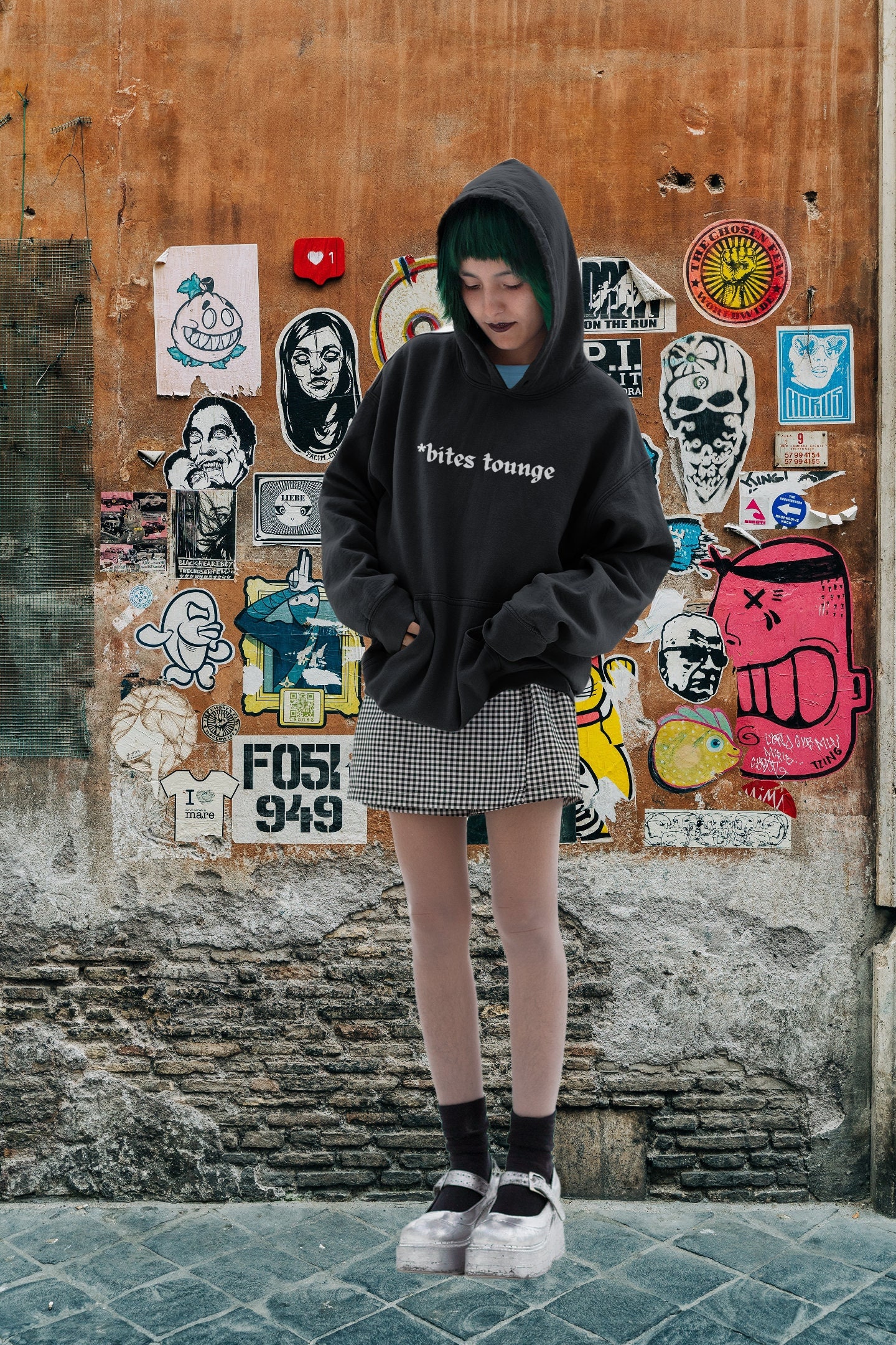 Goth Hoodie Alt Clothing Grunge Clothing Egirl Clothing - Etsy