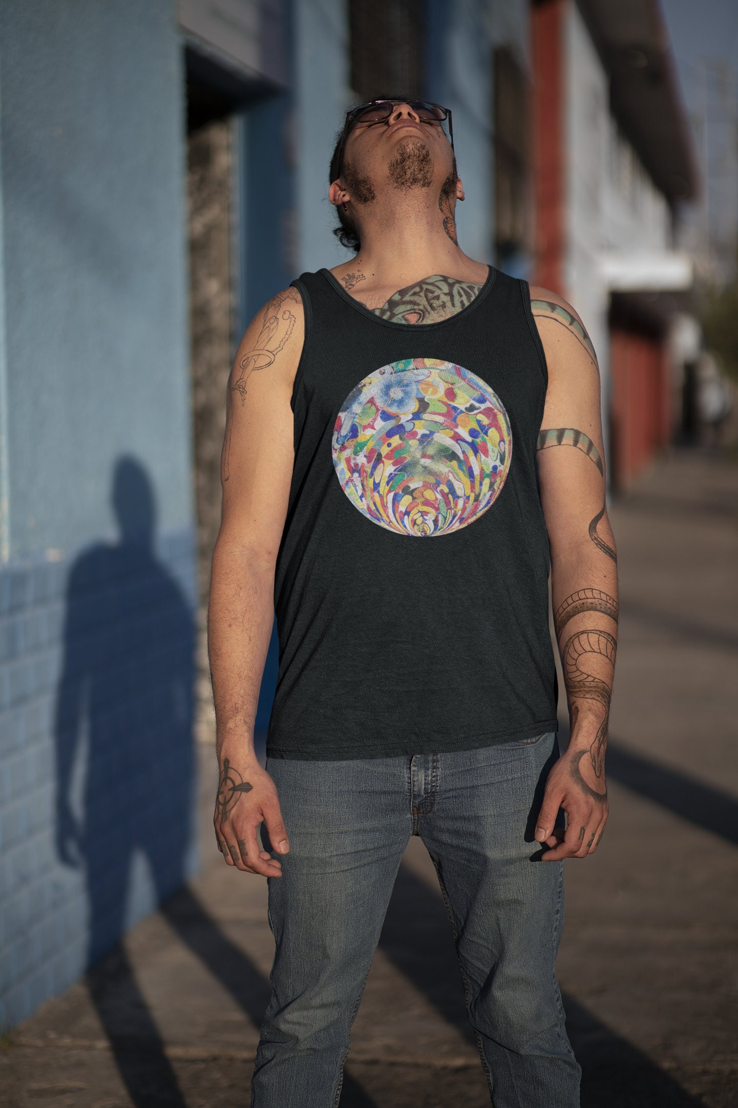 Women's Good Vibes Rainbow Graphic Tank Top - Sleeveless Casual Tee For Summer & Workouts - View #12