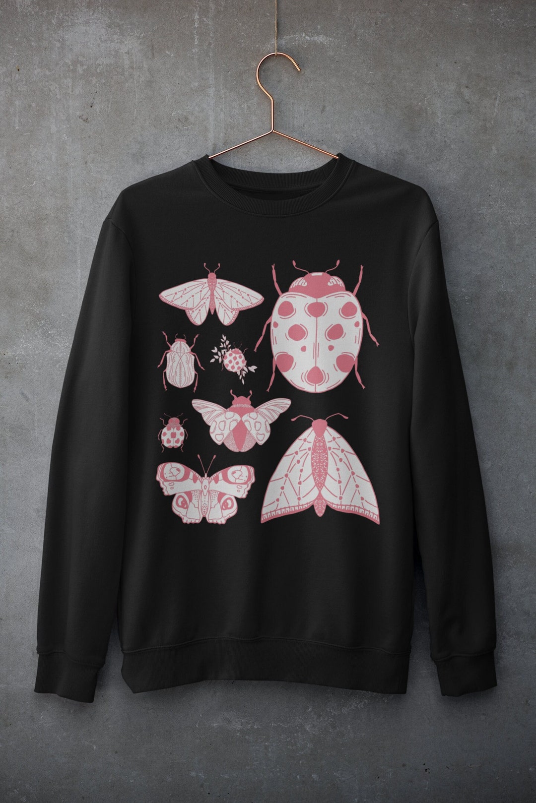 Cottagecore Moth Sweatshirt,goblincore Goth ,grunge Fairycore Clothing ...