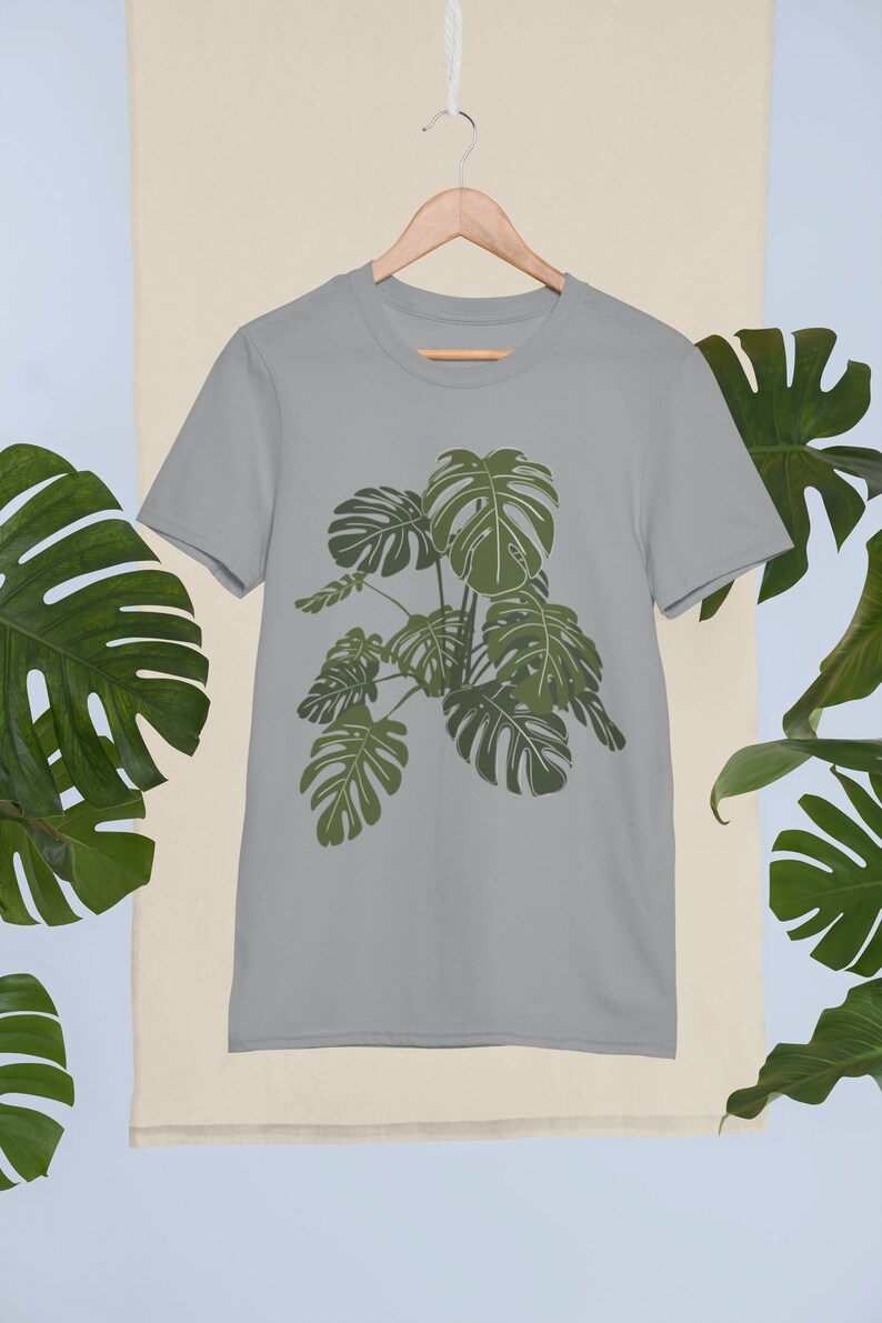 Monstera Shirt, House Plant Lovers Gift, Botanical Shirt, Monstera Plant, Indie Cottagecore Shirt, Plant Mom Gift, Plant T Shirt, Gardener image 7