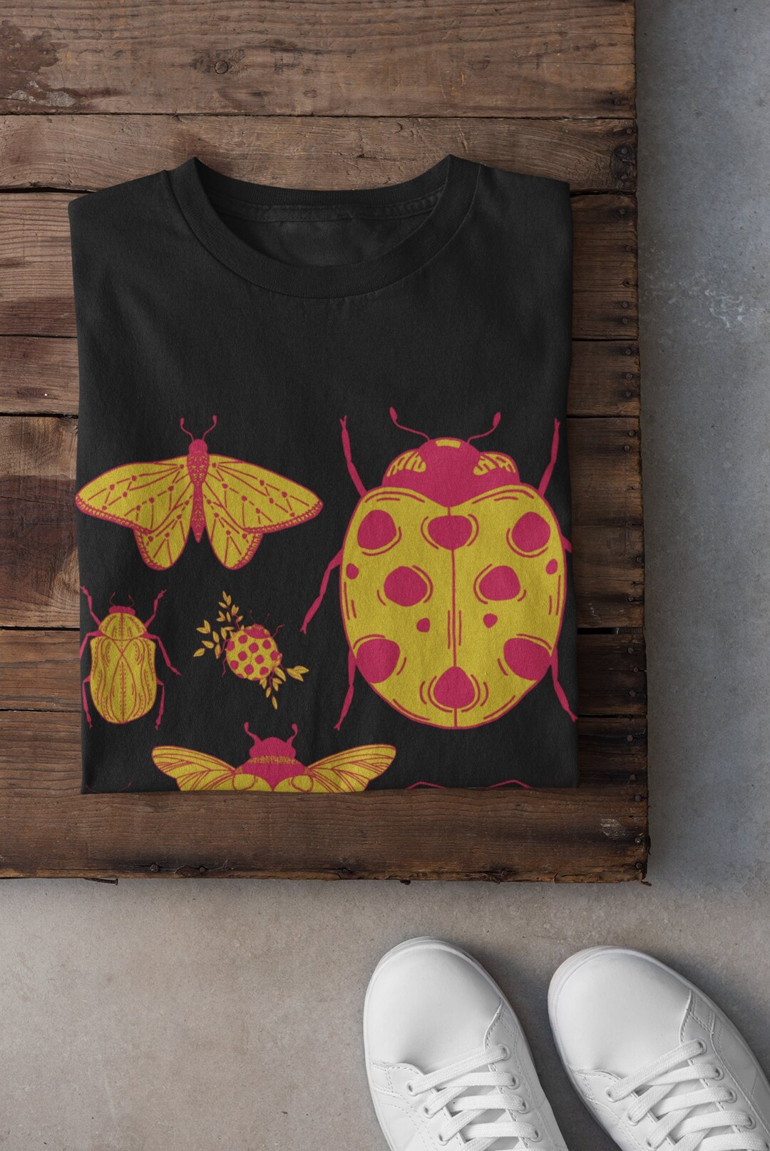 Moths and Ladybirds Tshirt, Moths Tshirt, Grunge Clothing, Cottagecore ...