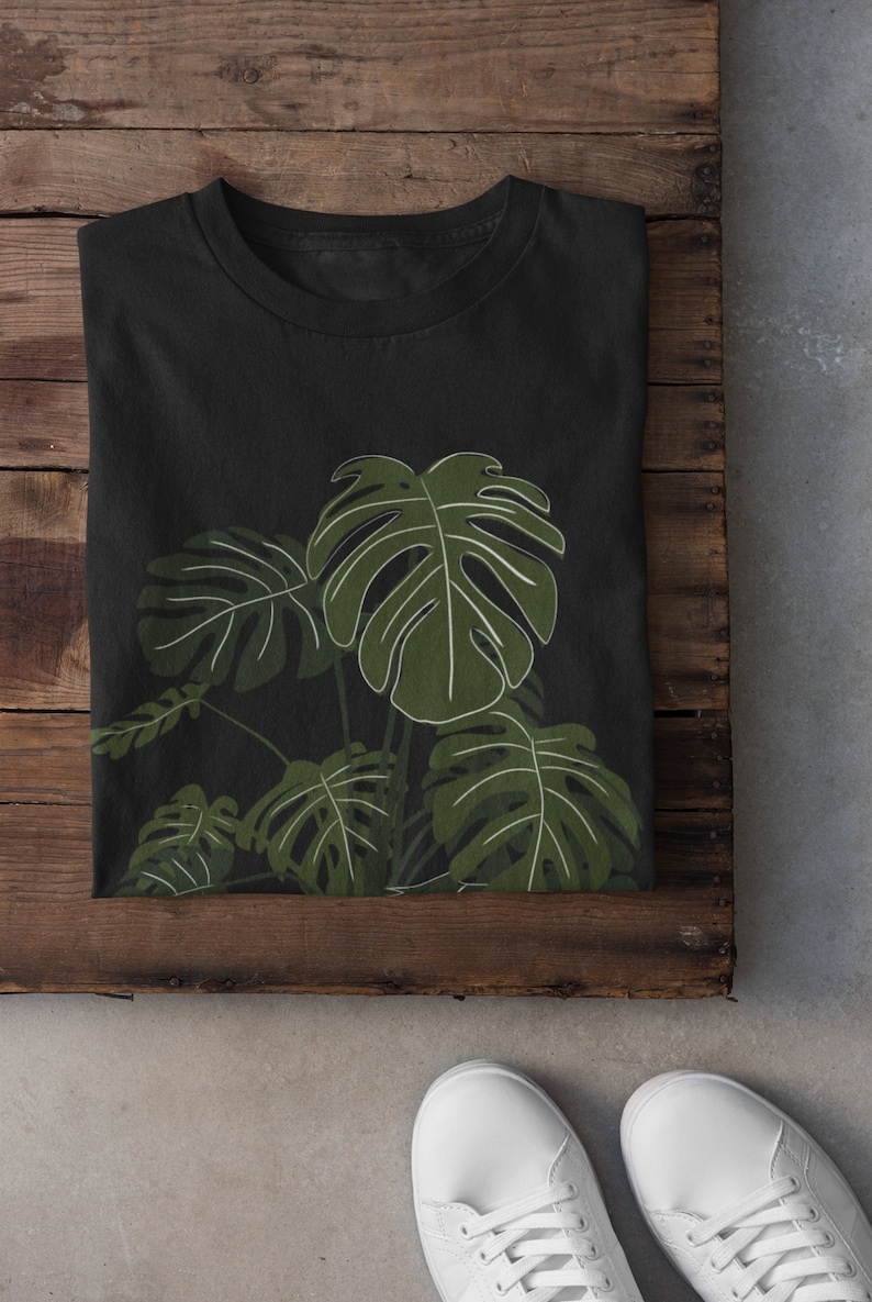 Monstera Shirt, House Plant Lovers Gift, Botanical Shirt, Monstera Plant, Indie Cottagecore Shirt, Plant Mom Gift, Plant T Shirt, Gardener image 4