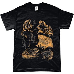Camiseta Cottagecore Sapo, Presente para Amante de Sapos, Camiseta Punk Gótica, Camiseta Gótica, Roupas Grunge, Goblincore, Taxidermia, Terror, Roupas Alternativas imagem 7