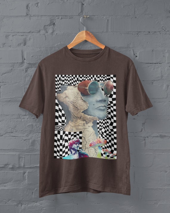 Vintage Mushroom Shirt,Vaporwave Shirt,Retro 80s shirt,Vaporwave Art,Retro T shirt,Cyberpunk,Alt Clothing,Anime Shirt,Aesthetic Shirt