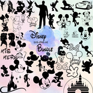 Bundle Svg Png Ai, Cricut Mickeyears Minnieears SVG, svg WinnieThePooh, Roi Lion SVG, ToyStory Svg Cricut Clipart imprimable Silhouett