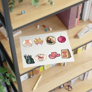 Chappell Roan Sticker Sheets: Vinyl Decals, Trendy Designs