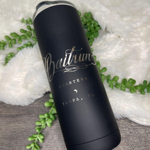 LASER ENGRAVED Tumbler 20oz, personalized tumbler, etched tumbler, personalized holiday gift, gifts for family, gift from realtor