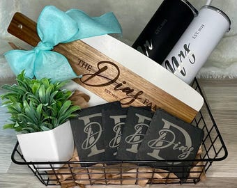 Personalized Gift Basket | Holiday Gift Basket | New Home Gift Basket | Realtor Closing Gift | Personalized Wedding Gift | Newlywed gift