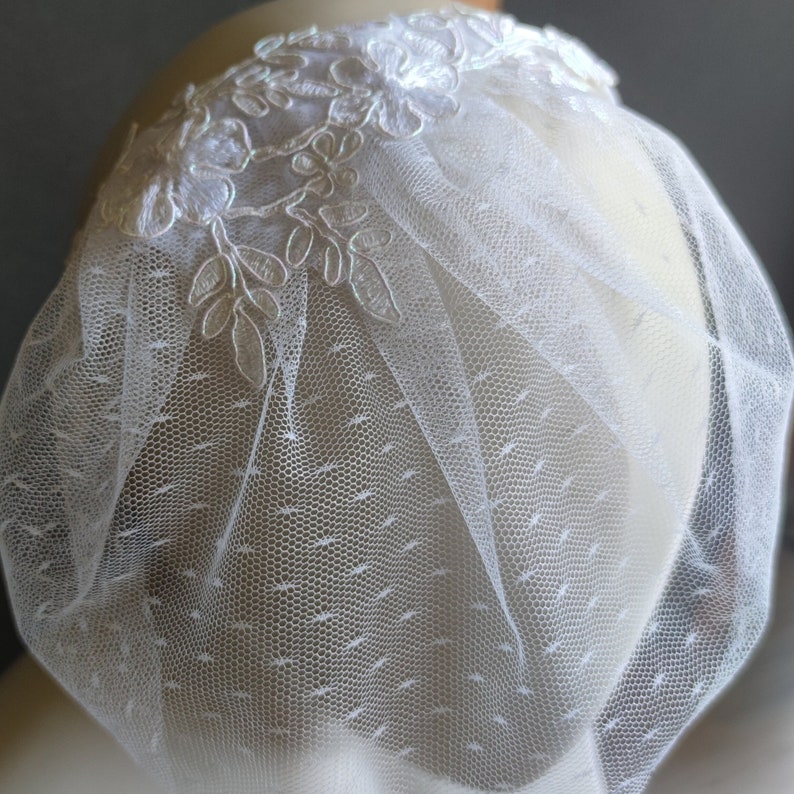 Bridal Headpiece White Bird Cage Veil Headband, Birdcage Veil Etsy