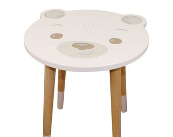 small white side table for nursery