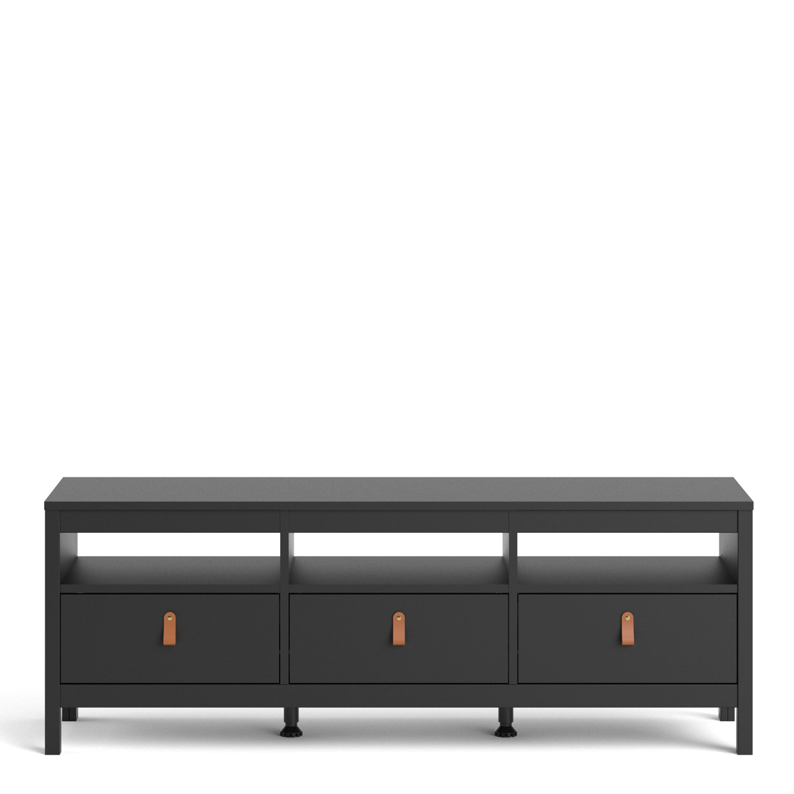 Matt Black TV Stand / Wooden TV Unit / Modern TV Console / Etsy UK