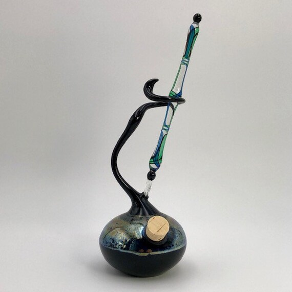 Stylo Plume En Verre Galaxy - Plume Parapluie - Japon Rare Modèle #6201 - Encre Noire - Neuf Avec étiquettes