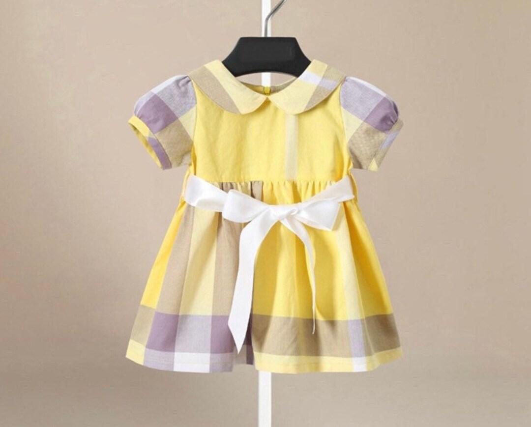 Baby Girl Yellow Dress Toddler Girl Dress for Holiday Season Etsy