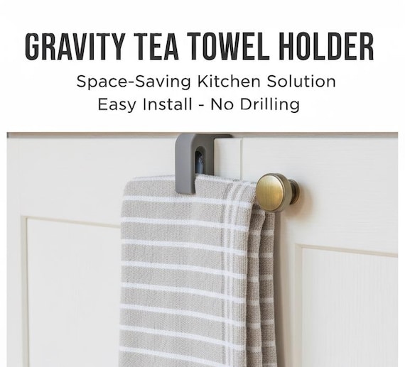Cupboard Door Drawer tea towel hand towel holder by 3DandFUN