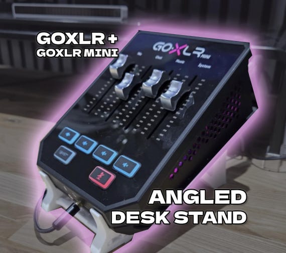 GoXLR and Go XLR Mini Angled Desk Stand: Stream Mixer Holder by 3DandFUN