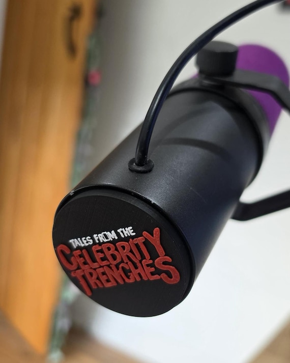 Shure SM7B SM7DB compatible Microphone Base Cover | 3D Printed Logo Brand switch plate