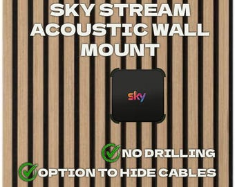 Sky Stream Acoustic WallPanel Mount - No Drilling with hidden cable options by 3DandFUN
