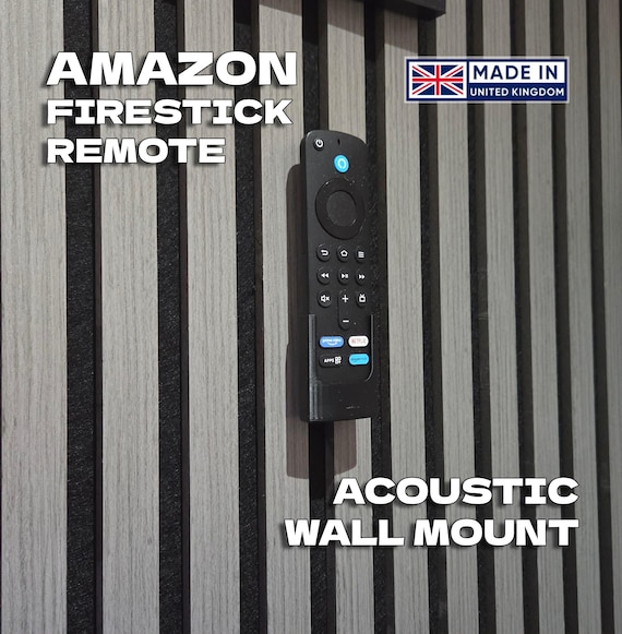 Acoustic wall Panel FireStick Remote Control Holder - No Drilling by 3DandFUN
