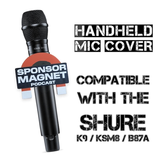 Shure ADX2 B87A compatible Custom Microphone Cover | Personalized Logo Mount Streamer Podcaster Accessory