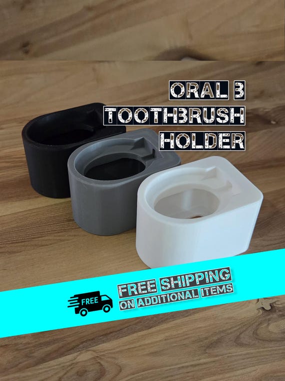 Oral B Compatible Electric Brush Charger Holder - 3D Printed PLA Plastic | Toothbrush UK Pin