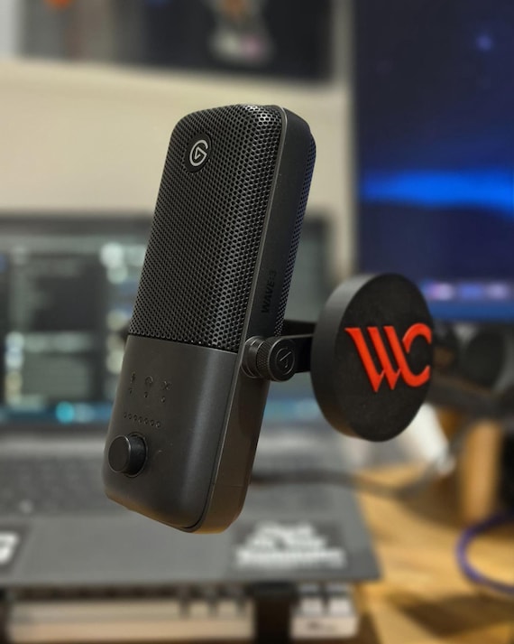 Elgato Wave Custom Microphone Cover flag | Personalized Logo Streamer Accessory for 1, 3 and 3 MK2