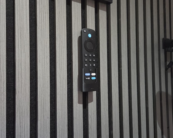 Acoustic wall Panel FireStick Remote Control Holder - No Drilling by 3DandFUN