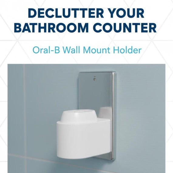 Oral B compatible toothbrush charger holder socket wall mount | UK bathroom accessories