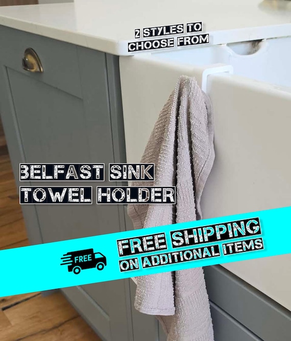 Belfast Sink Towel Holder | Butler Sink Hand Cloth | Kitchen Tidy