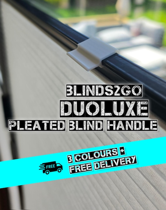 Blinds2go DuoLuxe (ClickFIT) pleated blind compatible handle blind opener closer