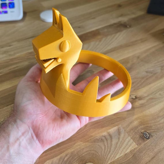 Victory royale crown golden llama cake topper headwear prop display Winner trophy