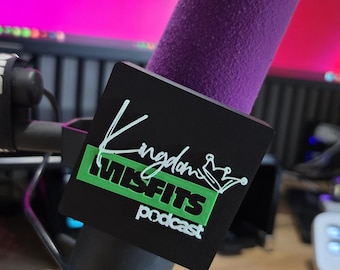 Shure SM7B SM7DB Series Custom Microphone Cover flag | Personalized Logo Streamer Accessory