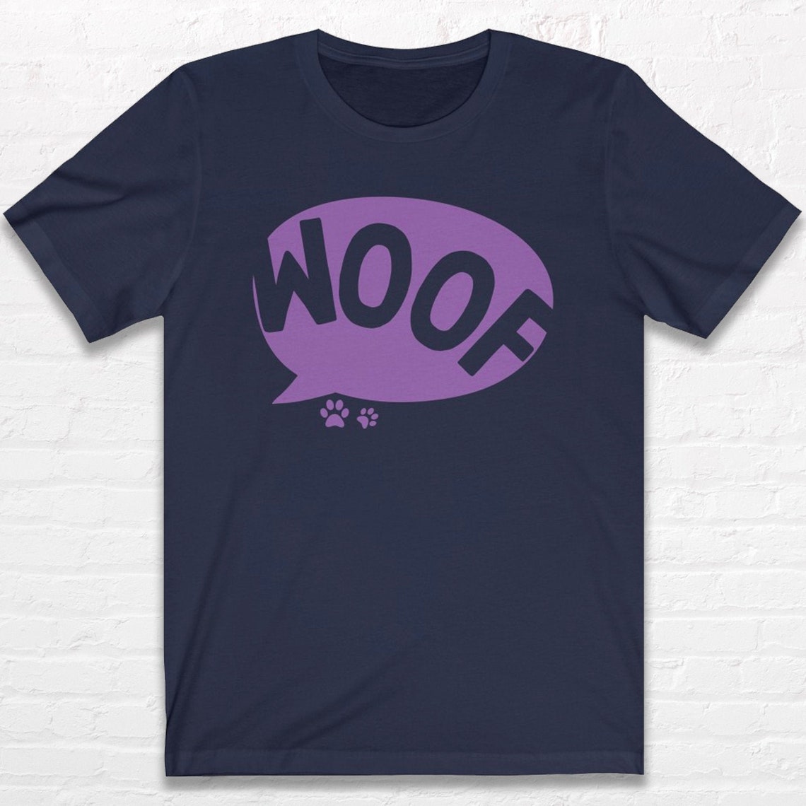 Cute Dog Tshirt, Woof, Dog Lover, Girlfriend Gift, Gift for Her