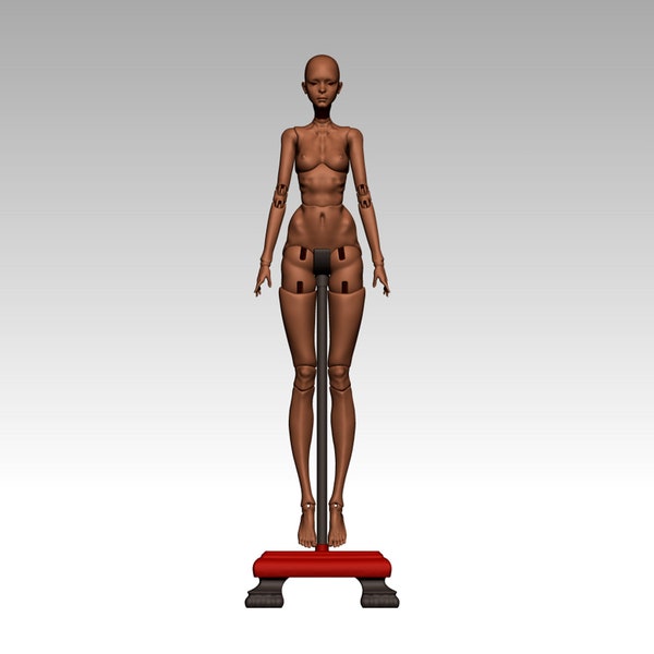 3D Pedestal / Stand / doll stand / BJD doll / spider / 3D model / ooak / STL / OBJ