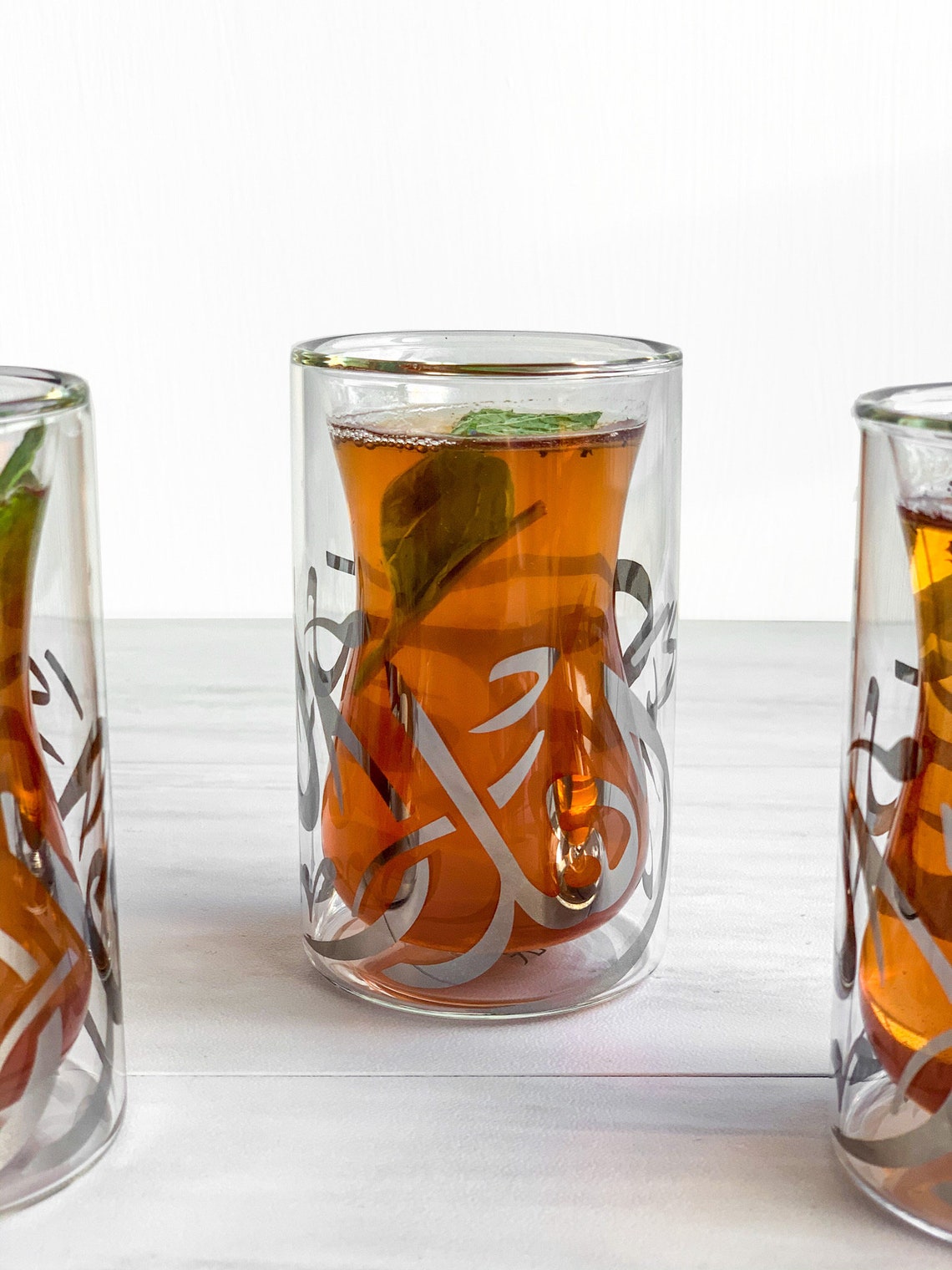 Double Wall Cup Turkish Tea Cup Istikan Arabic Tea Glass Etsy