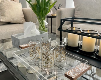 Modern Acrylic Serving Tray