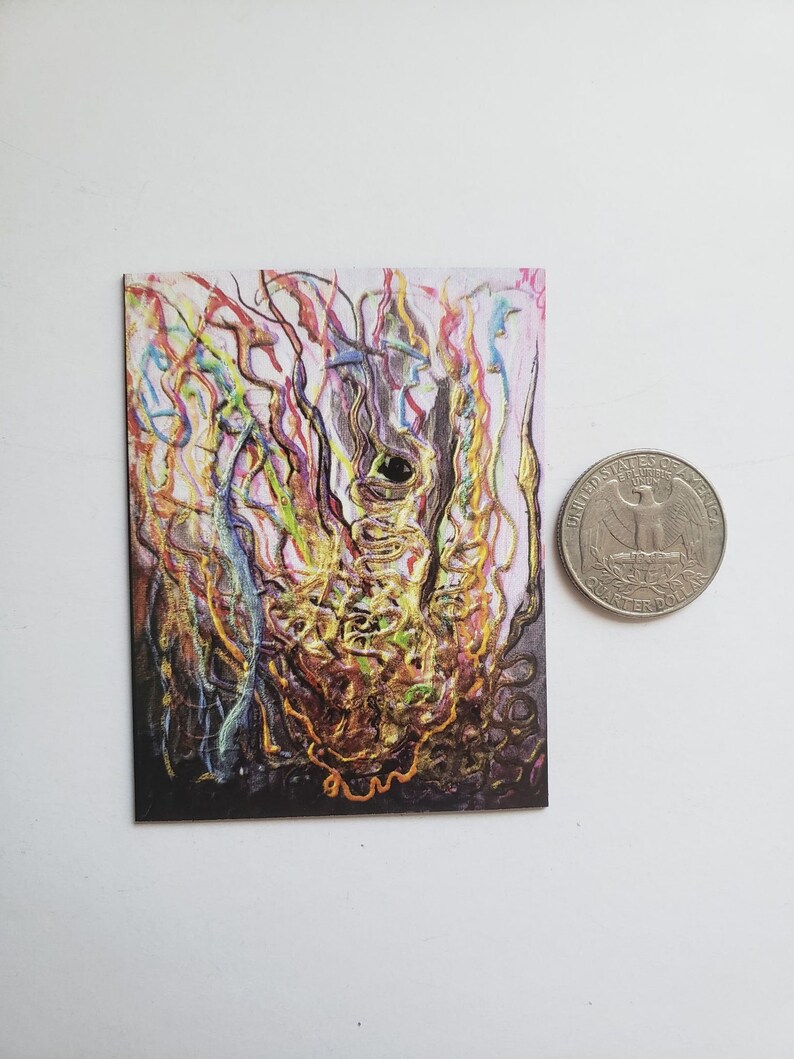 Abstract Art Magnet, Colorful Rainbow Artwork, Cute Locker Magnet ...