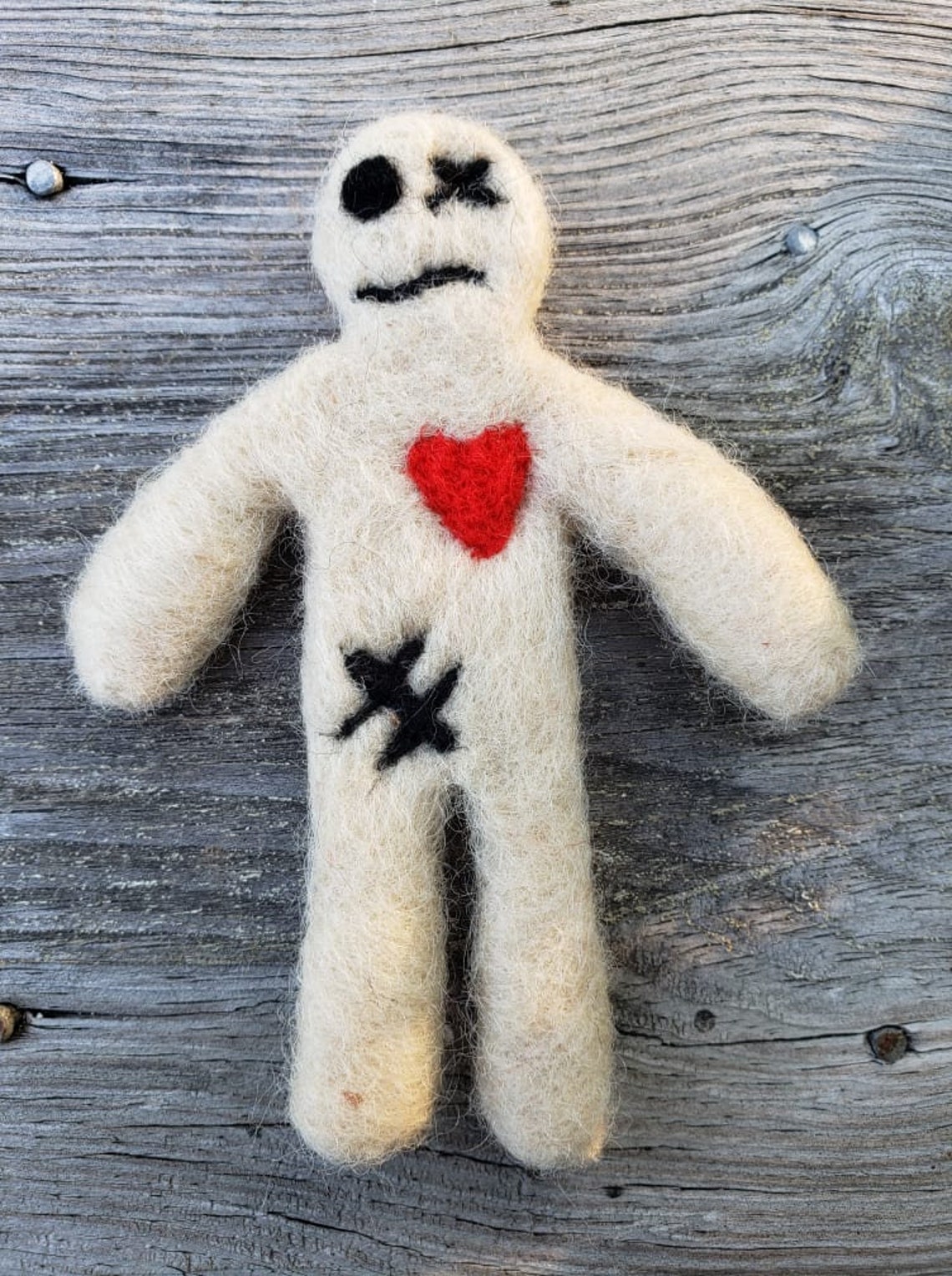 Needle Felted VooDoo Doll Halloween Decoration Creepy Etsy