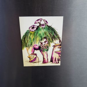 Fen Creeper Magnet, Bog Beast Art, Bog Creeper Magnet, World of warcraft fan art, WOW Magnet, Fantasy magnet, Sci Fi Art