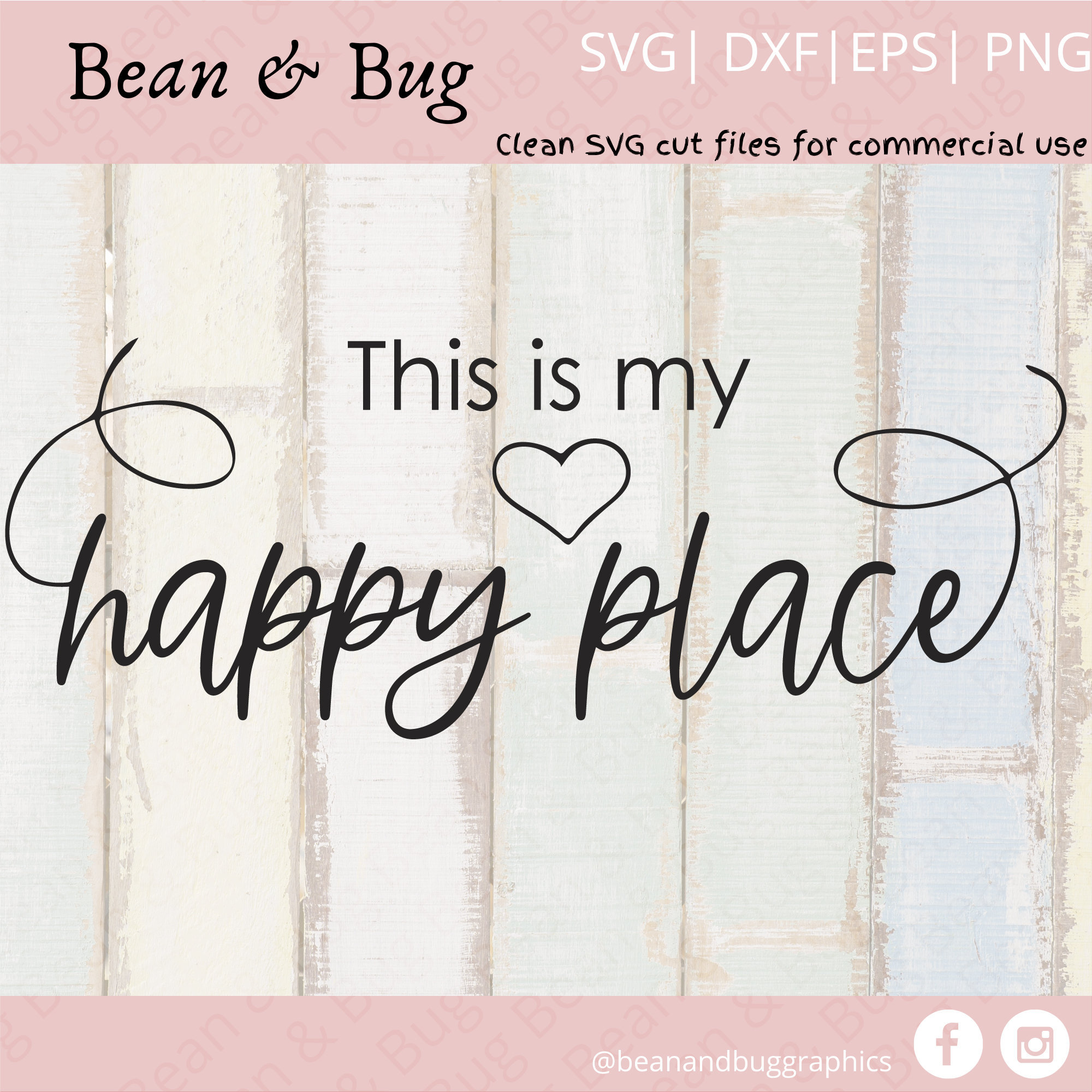 This is My Happy Place Svg My Happy Place SVG Happy Place Cut File Home