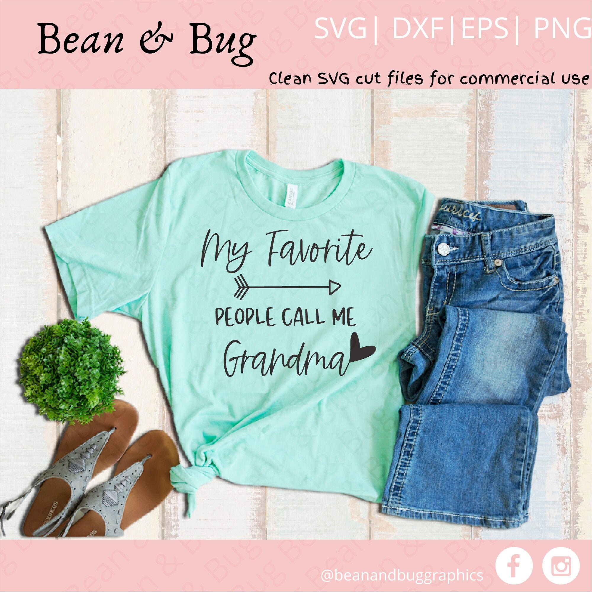 Download My favorite people call me grandma SVG wood sign My | Etsy