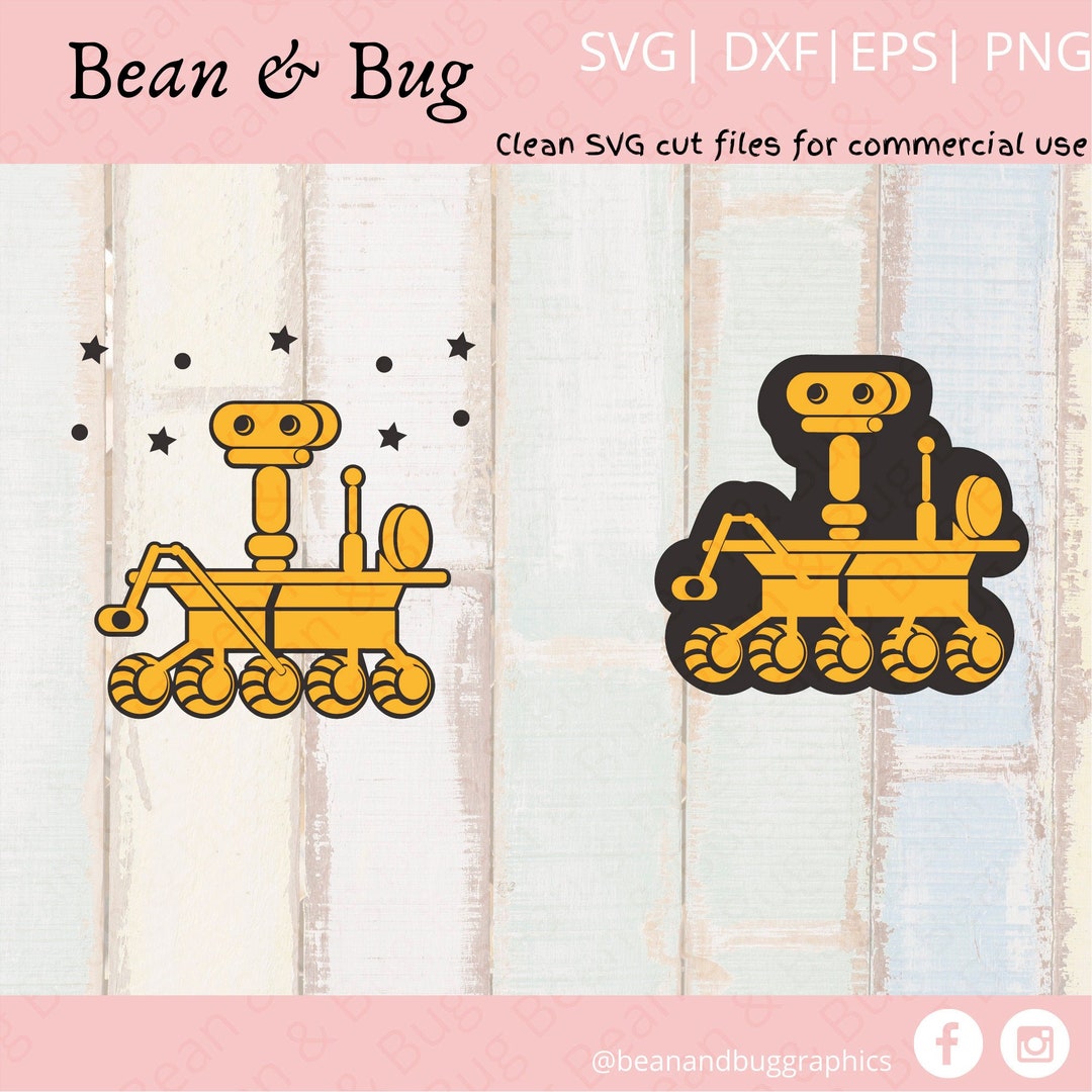 Mars Rover SVG - Mars Rover Stickers - Perseverance Shirt - Space ...