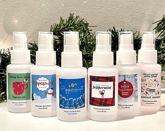 Peppermint Room Spray | Relaxing Christmas Aroma  | Christmas Scent for Friends and Family | Christmas Peppermint Essential Oil