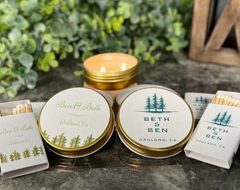 Bulk Bridal Shower Candles | Bridal Shower Favors or Gifts | Handmade Soy Wax | Candle Favors | Scent Options | Personalize with Your Design