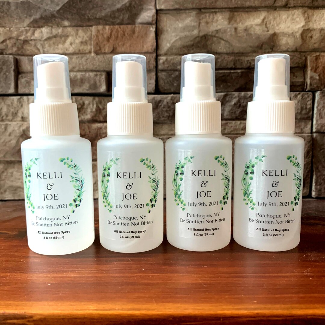 Personalized Bug Spray Bottles Bottles Arrive Filled With Label Applied