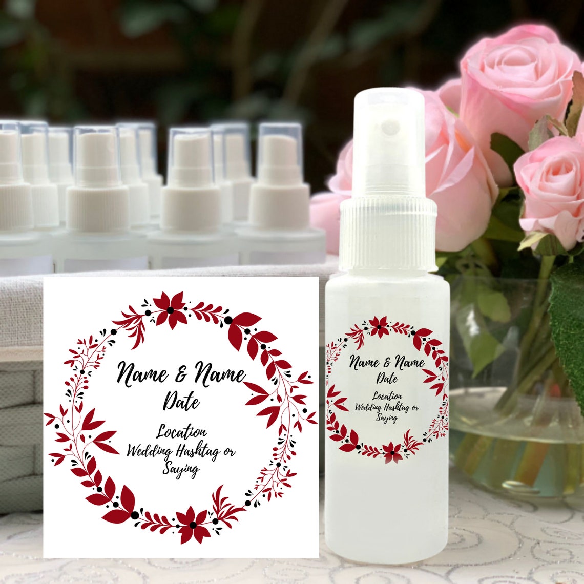BULK Wedding EMPTY Hand Sanitizer Bottles & Labels Empty Etsy