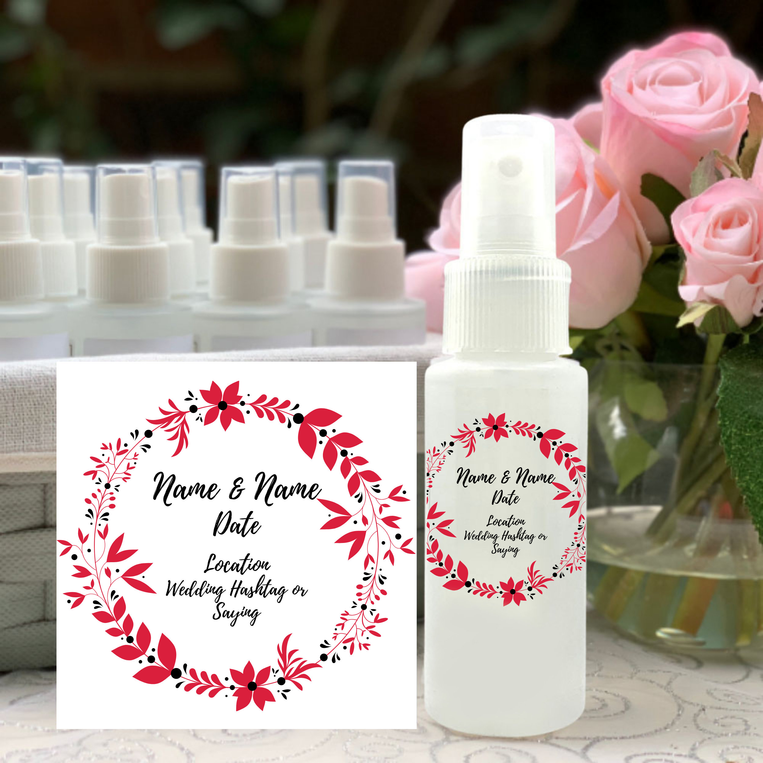 BULK Wedding EMPTY Hand Sanitizer Bottles & Labels Empty Etsy
